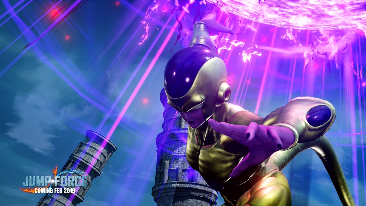 BandaiNamcoUS's tweet photo. Today we have some screenshots featuring a closer look at SSGSS Goku &amp; Vegeta along with Golden Form Freiza! 

The battle is heating up, are you ready to fight? JUMP FORCE launches Feb. 16th, 2019! 

Reserve your copy today! https://t.co/2aJpkIOzL5 https://t.co/1Rn352Br7q