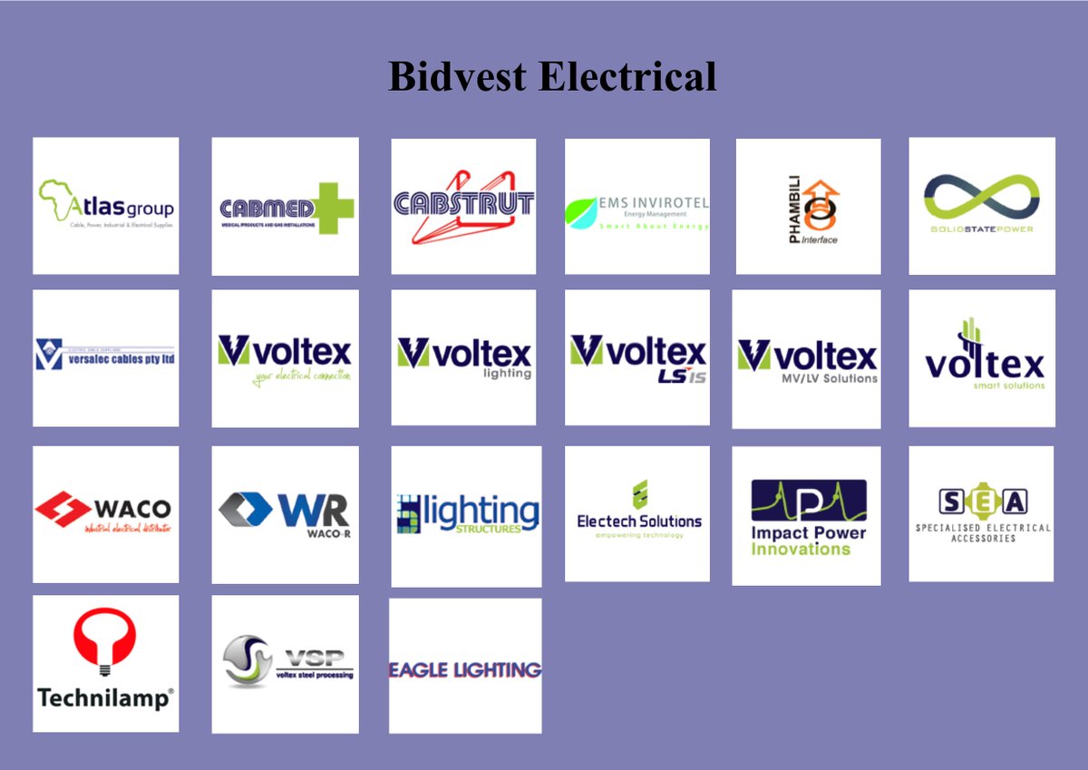 The Bidvest Electrical Division.