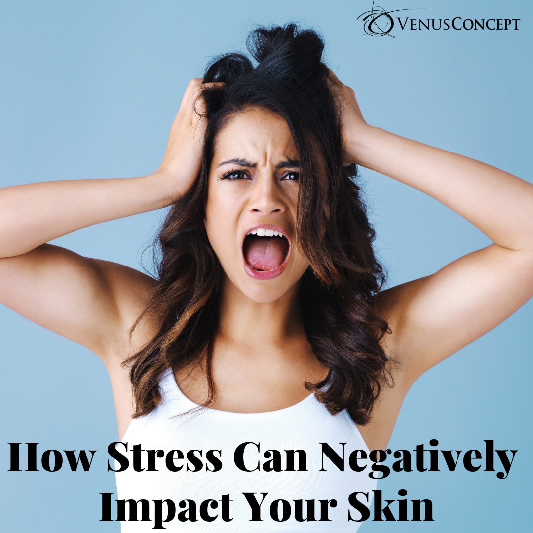 From dullness to redness, wrinkles, and breakouts in between—the effects of #stress take a toll on skin health. Here’s how to combat it all for smoother, healthier skin, even if your stress level is at a high: bit.ly/StressAndUrSkin #VenusBeauty #AntiAging