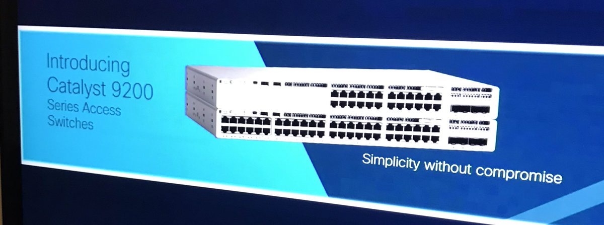 Amr_Nasher's tweet image. #Cisco just introduced the new #Cat9200 and WLAN controller 9800 with all the beautiful #networkintuitive features 
#CiscoPS18 #CiscoChampion