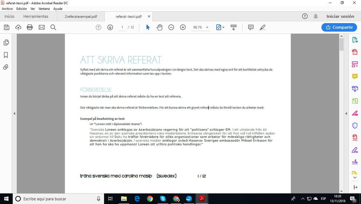 AprendeSueco1's tweet image. ¿Te estás preparando un examen de #SWEDEX? ¿O sientes que necesitas escribir más y mejor en #sueco? Te puedo ayudar con la teoría, gramática, corrección de textos, temas y consejos para escribir mejor.