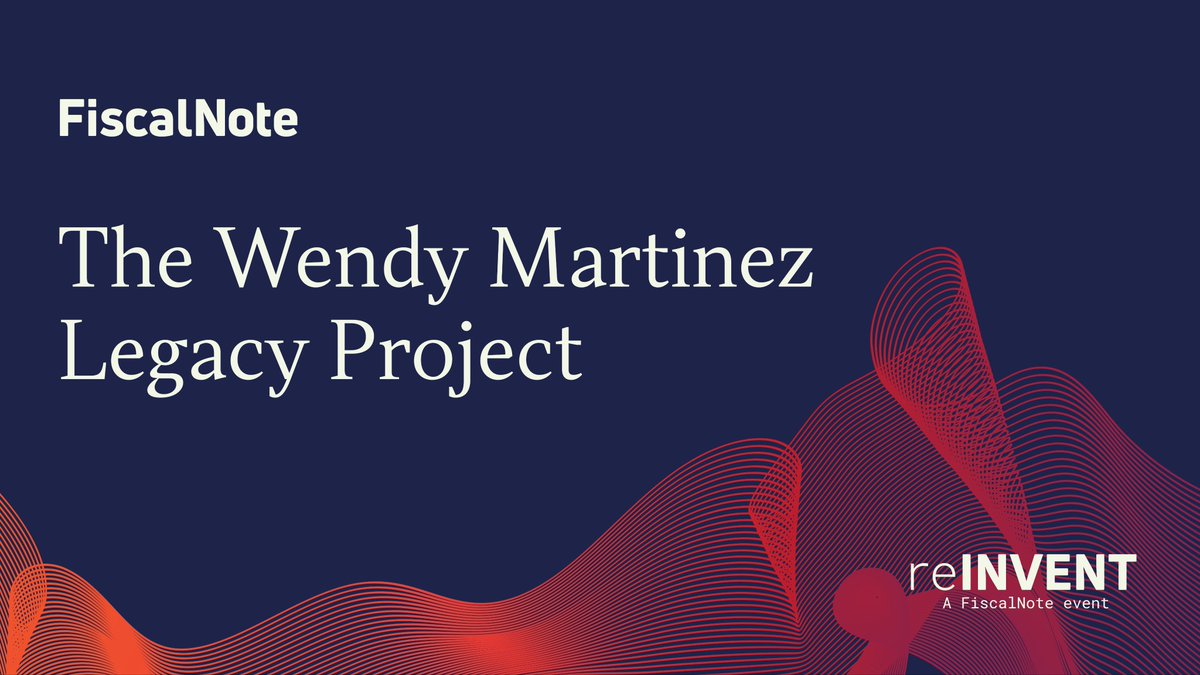 FiscalNote's tweet photo. In partnership with @communityfndn, we’re humbled to announce the creation of The Wendy Martinez Legacy Project to honor Wendy’s life and fund initiatives to advance women in technology, women in entrepreneurship, and community empowerment. https://t.co/UO08rhumO9 https://t.co/6uYm2QC08F