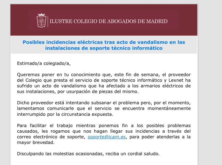 serbajuridico's tweet photo. Hola @lexnetjusticia 
Llevamos varios días con la imposibilidad de acceder a #LexNetEscritorio 

Tendrá esto algo que ver? 👇🏻👇🏻👇🏻 https://t.co/O2K8k8PdSX