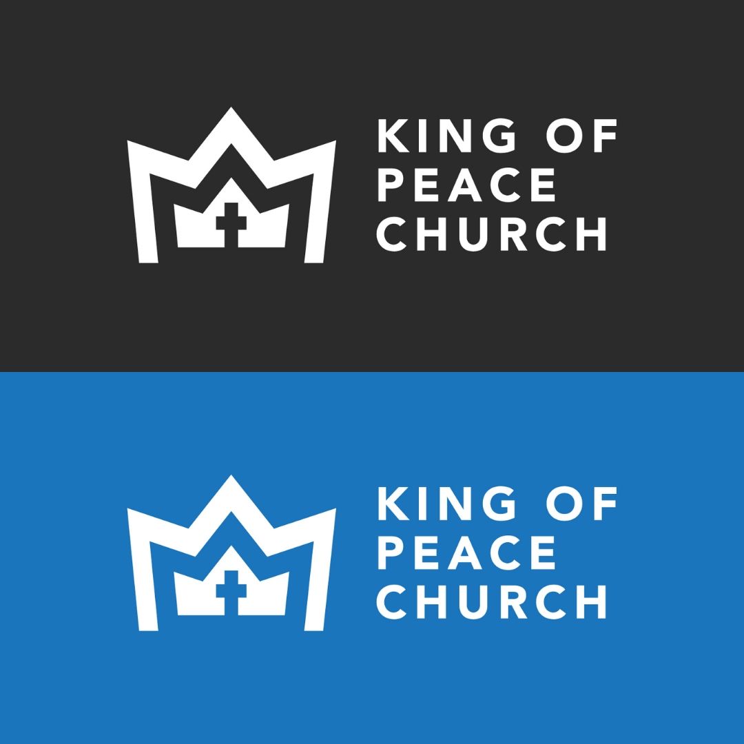 GraceAtWorkWeb's tweet image. NEW LOGO! Check out the work we did for King of Peace Church in Salem, MA. It is simple, but seriously has depth. What do you see? How does this shout the name of Jesus?