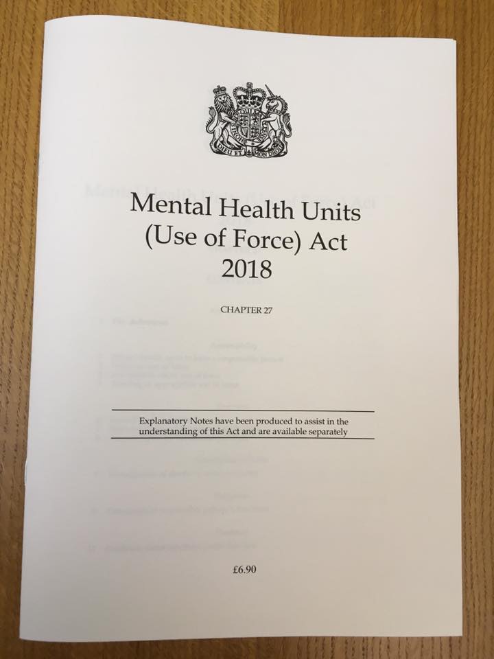 Huge congratulations to my shadow ministerial colleague <a href="/SteveReedMP/">Steve Reed</a> for making Seni's Law an Act of Parliament. It means that mental health patients will now be protected from abusive restraint.