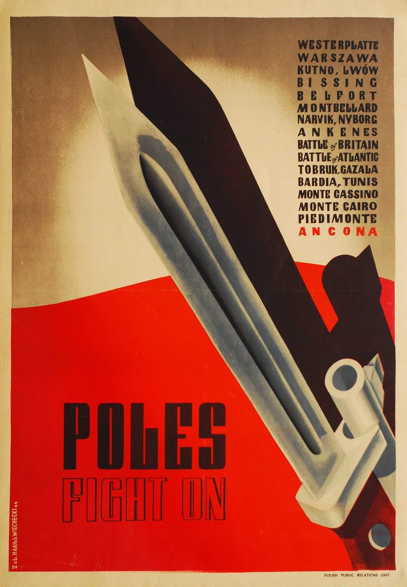 #ArtOfTheDay: Leopold &amp; Zygmunt Haar, Ludwik Wiechecki, Poles fight on, 1944
Wystawa "Polish Independence Poster" w Galerii <a href="/roidore/">Galerie Roi Doré</a> (23.10-24.11.2018) 
#art #sztuka #Polska #Poland #niepodleglosc #Independence  #IIWojnaSwiatowa #ww2 #exhibition <a href="/niepodlegla/">Niepodległa</a> #plakat  #artmaniac