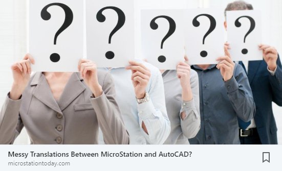 CADsoftware's tweet photo. Messy Translations Between MicroStation and AutoCAD?

#Translations #MicrosoftOffice #Importer #PowerDraft #CAD #Technology #Engineering #Engineers #HowTo #Import #AutoCAD #Revit #DGN #DWN 

https://t.co/iXSueq8fN8 https://t.co/GVr1k96zXP