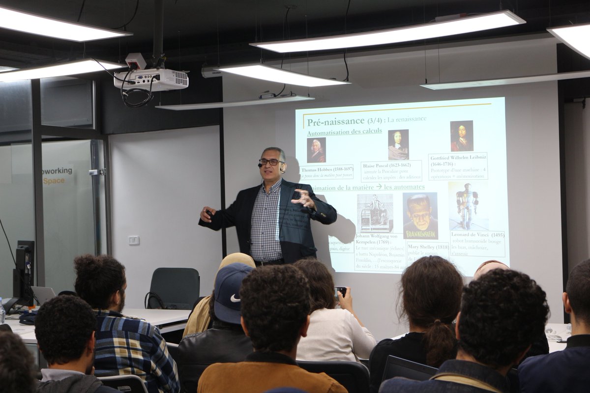 OrangeTN_Plus's tweet photo. #6to8talks : Retour sur l'évolution de l'intelligence artificielle avec M. Khaled Ghedira, docteur en #AI
#OrangeDeveloperCenter 
Cc @leilameh @Dhekra https://t.co/i7ZCsmZUfb