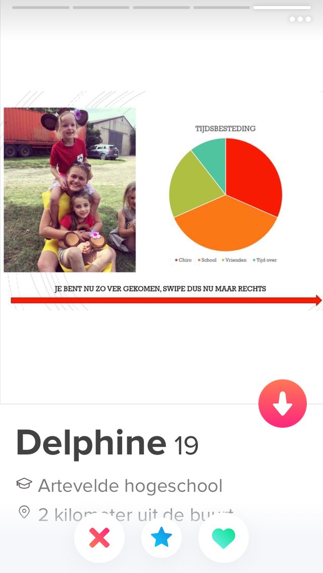 ahahahahahaha ZIJ HEEFT GEWOON EEN POWERPOINT GEMAAKT??!! Das next level tinder