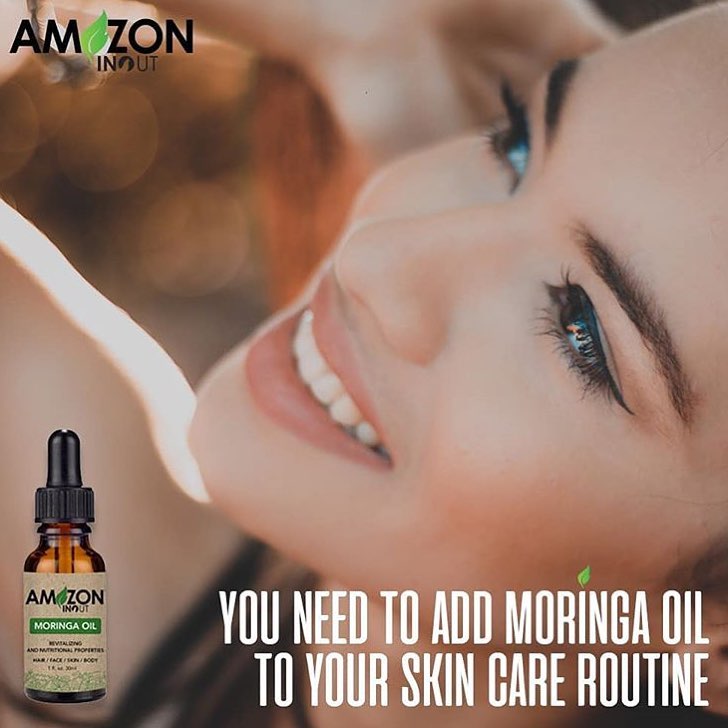 At your own home you can make daily applications of Moringa Oil on your  skin. It helps removes wrinkles and prevents the sagging of facial skin  as well. It comes filled with antioxidants that slow the aging process  down.