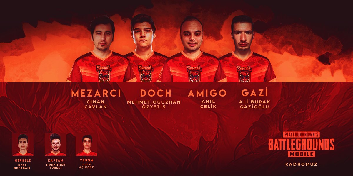 sangalgg's tweet photo. KARŞINIZDA MOBİL YILDIZLAR!
Kısa zamanda gelişme gösteren PUBG Mobile'da artık Sangal markası yerini fiilen aldı ve ilk kez bir Türk takım PUBG Mobile ekibini kurdu. Sangal ailesine hoş geldiniz! https://t.co/04W1uvnORK