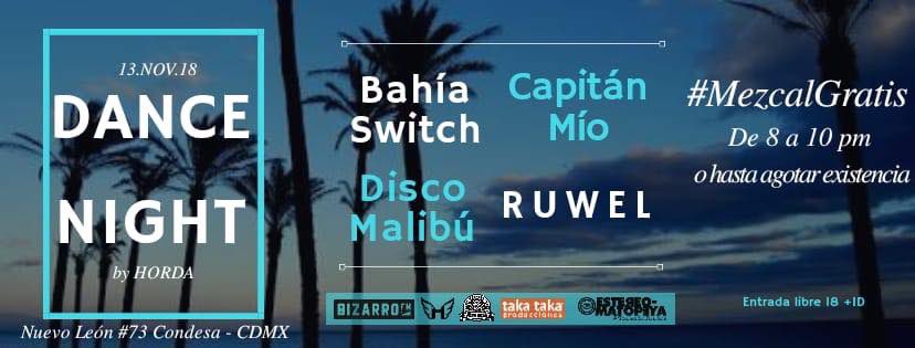 ¡Hoy es #MartesDeMezcal en Caradura! 💃🏻💃🏻

Nos acompañan <a href="/BahiaSwitch/">Bahía Switch</a> , <a href="/CapitanMio/">Capitán Mío</a> , <a href="/discomalibumx/">Disco Málibu</a> , <a href="/ruwel_band/">Ruwel</a> .

8:00 pm, entrada libre, id obligatoria.

#SucedióEnCaradura