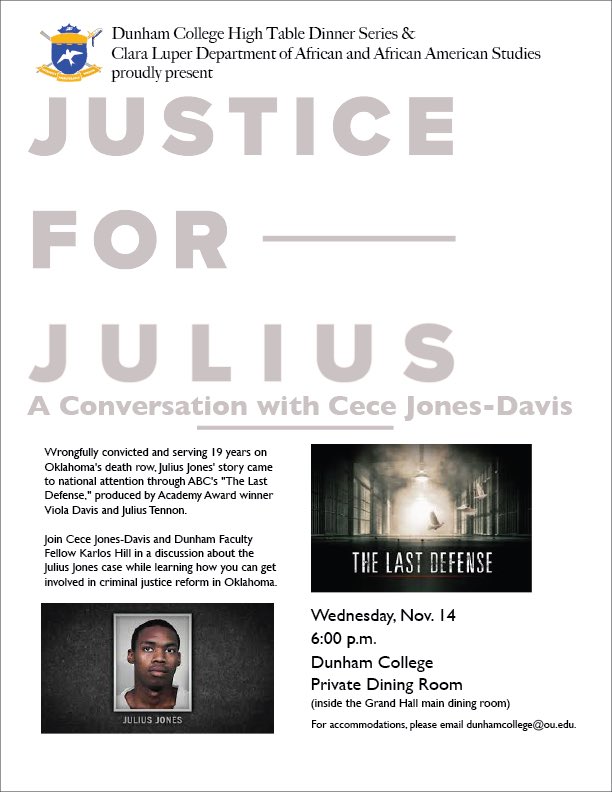 Tomorrow! Join Dunham College and the Clara Luper Dept of African and African-American Studies for this important conversation. <a href="/OUAFAMspeaks/">OU AFAM Studies</a> Hope to see some of our neighbors from <a href="/OUHeadington/">OU HeadingtonCollege</a> too!