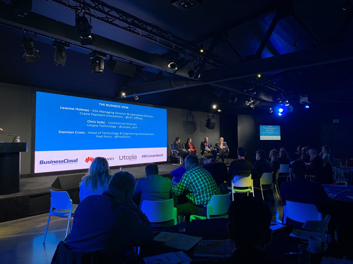 UrbanZooIO's tweet photo. Brilliant event ending with a great panel for The Business View here at #BCsmarttech @UKFast with @HuaweiUK @utopia_tech @BCloudUK https://t.co/dYmTgIDMoy
