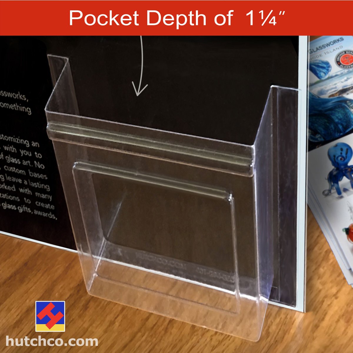 HutchcoDisplays's tweet image. Be sure to place sales information within easy reach of your customers. HUTCHCO Plastic Brochure Holders are durable literature pockets that quickly attach firmly to all counter top display stands.

#retaildisplay #countertopdisplay #brochurepocket #brochureholder #plasticdisplay