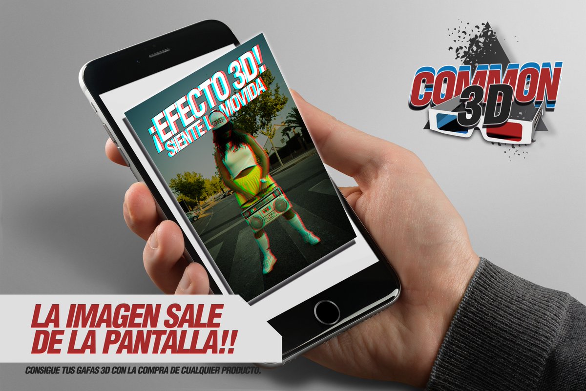 COMMONSCLOTHING's tweet image. Hola a todos/as! La novedad más loca, viene de parte de COMMON! Ahora con tu pedido de ropa, regalamos unas gafas 3D para que puedas flipar la movida en tu dispositivo móvil! ¿A qué estás esperando? #common3D #3D