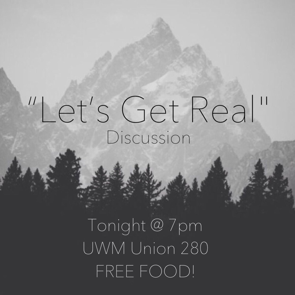 CMI_Milwaukee's tweet photo. Join us tonight for our first ever “Let’s Get Real...” discussion as we tackle the topic of race and racial issues happening in our world today. We hope you can make it! 
#cmi #uwm #uwmilwaukee #freefood https://t.co/4OJfvtYktO