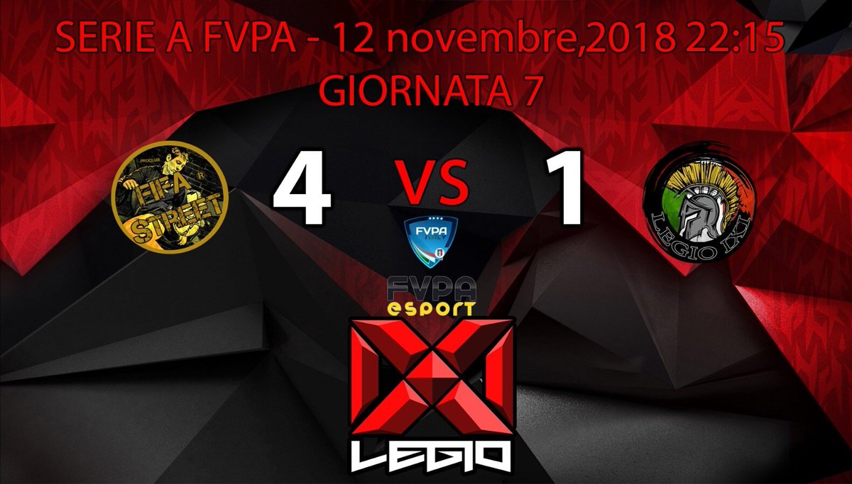 FCTClan_'s tweet photo. 🎙🎮 RISULTATI:
Lunedì 12/11
@FVPAeSport
SERIE A 22:15
@IXI_eSport vs #FIFASTREET 1-4
@VPG_Italy
SERIE B 22:45
#LEGIOIXI vs FC #SAMEBLOOD 1-0
FORMAZIONI:
Martedì 13/11
@FVPA_net SERIE A 22:15
@LegioIXIFifa vs #ITALIANRAPTORS 🎮🎙
#WEARETHELEGION https://t.co/6DHk0yHL13