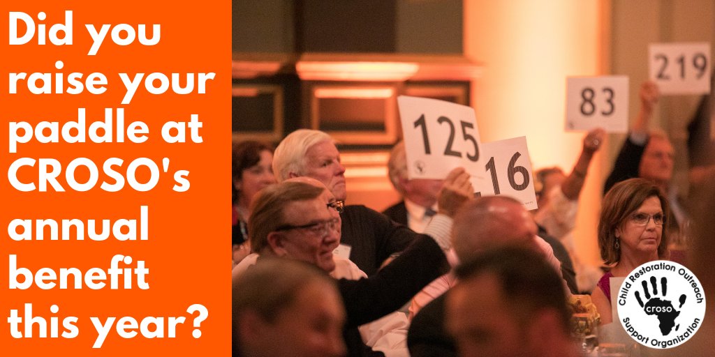 If you were one of the generous folks who raised your paddle at the #CROSO annual benefit this year- THANK YOU!!! 

If you have not yet made your pledged donation, please feel free to make your donation online: CROSO.org/checkout1. #givingbrightmindsabrighterfuture