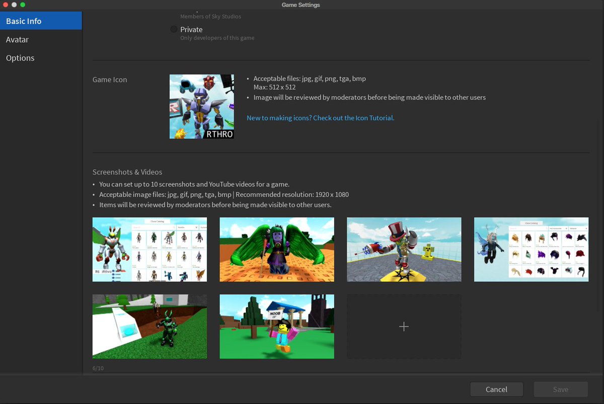 Roblox Developer Relations On Twitter Hey Devs We Ve Updated Unified Game Settings In Studio To Include The Ability To View Game Icons And Reorganize Screenshots And Videos Check Out This Upgrade Here - roblox upgrade page