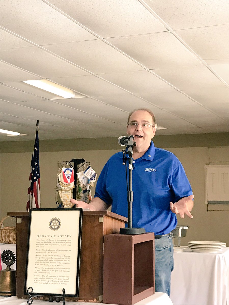 Last week we initiated new member Dan Blair from Batesville Tooling and Design. So glad to have you join the club Dan! #newrotarian #serviceaboveself