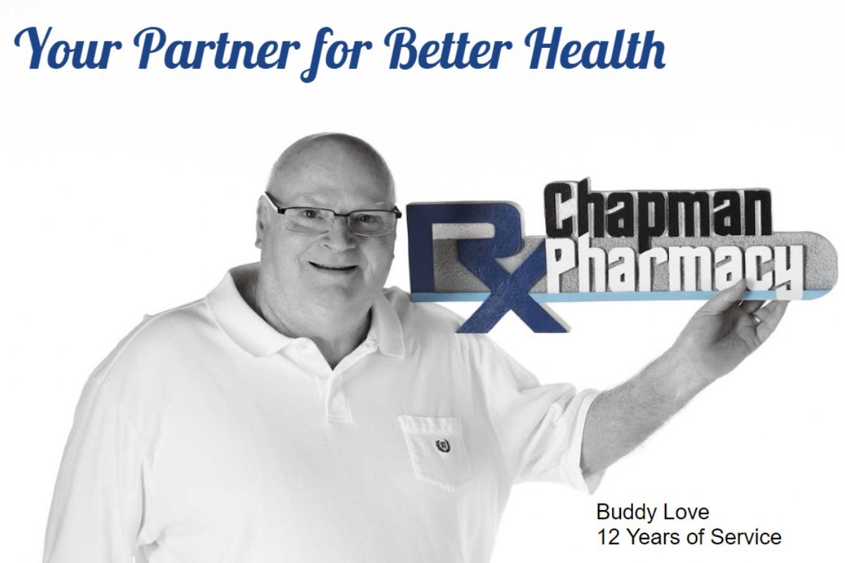 ChapmanRx's tweet photo. And what a great twelve years it's been! Thanks, Buddy! 😊 https://t.co/Z7mU1KXwr1