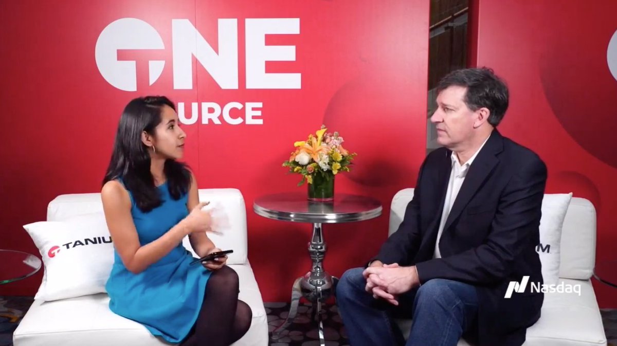 NasdaqExchange's tweet image. ⚡We took #NasdaqSpotlight on the road to #TaniumCONVERGE in Washington, D.C!

🎥Hear @Tanium's VP of Federal, Ralph Kahn explain the state of cyber security as it applies to government agencies today: facebook.com/Nasdaq/videos/…