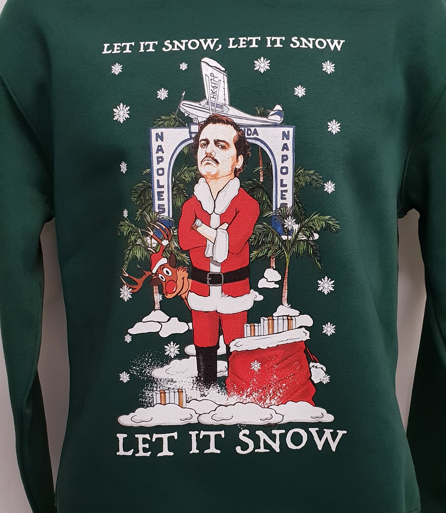 pablo escobar christmas jumper