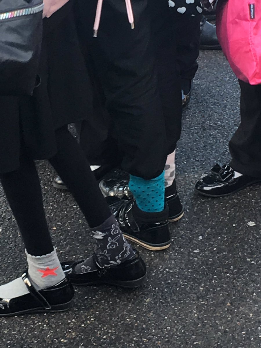 A small selection of odd socks showing students are #ProudToBeDifferent #AntiBullingWeek2018