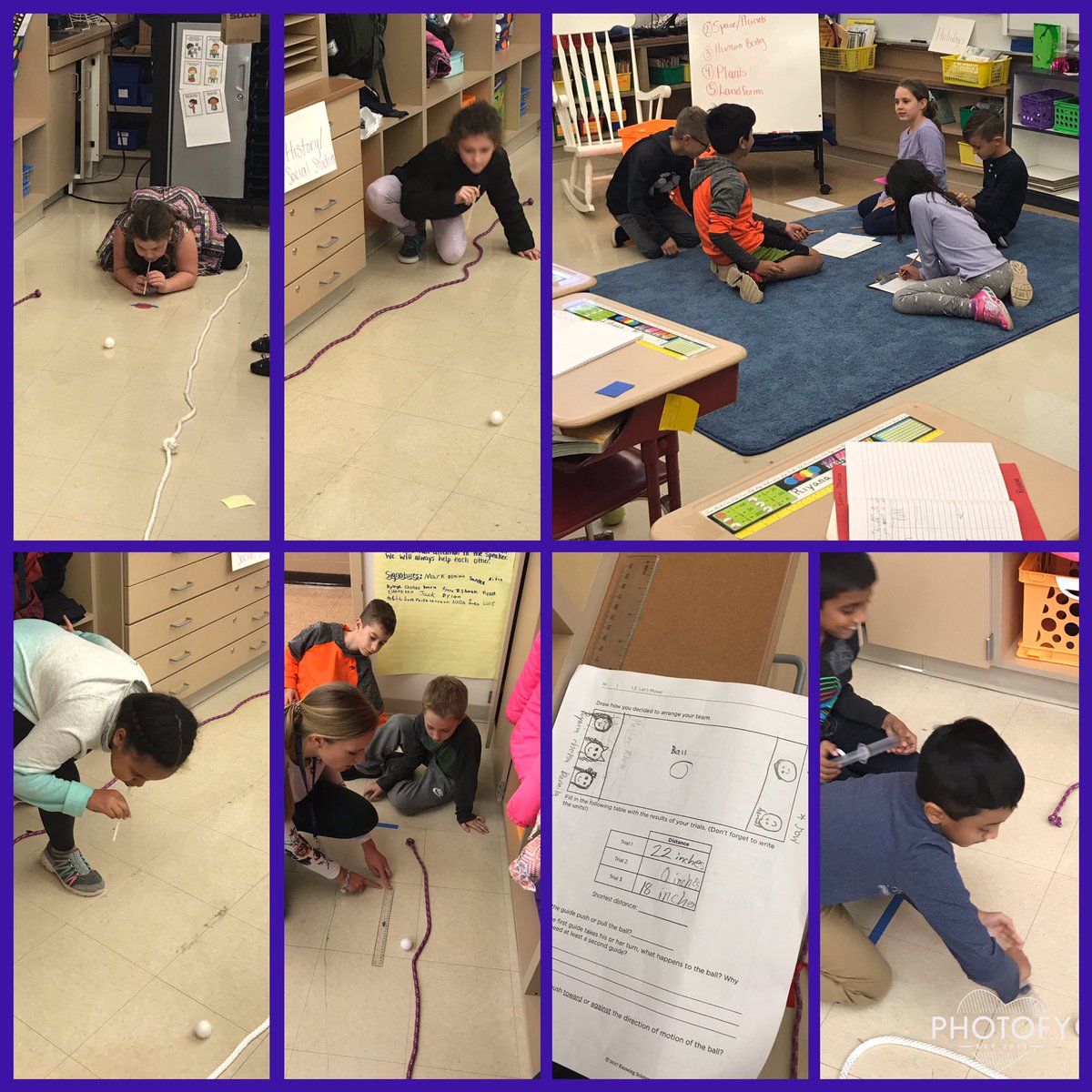 Curling in Science! These 3rd grade #whalelushens planned out and executed their curling strategies by dividing their teams into those who blow the ball down the lane and those who are the stoppers to get the ball closest to the finish line <a href="/misswhalen11/">misswhalen</a> <a href="/RobertHunterES/">Robert Hunter</a>