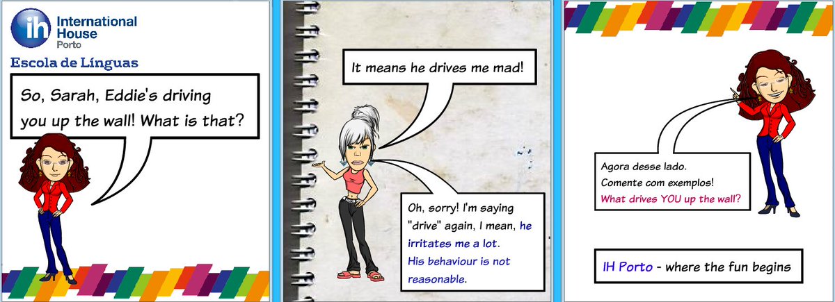 IH_Porto's tweet photo. Sarah explains what she meant. Were you right? Check our last toon in our page. Care to share what drives you up the wall? Leave us a comment and come back tomorrow to find out more.
#ihporto #ihtoons https://t.co/NBnpK0o6TE