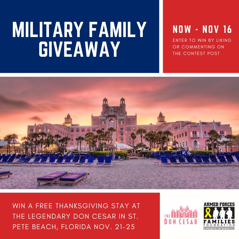 The Don Cesar Thedoncesar Twitter Thanksgiving Getaway In Sunny St Pete Beach Florida Visit Https Www Facebook Armedforcesfamilies Posts 2148028578561584 To Learn More
