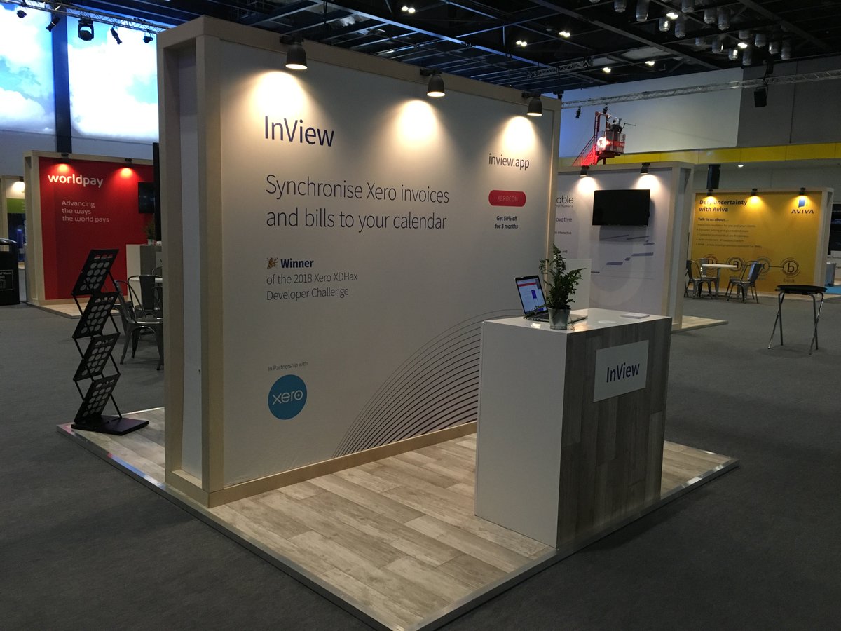 rikkipitt's tweet image. The InView stand is ready for few days of #xerocon...

Thanks to @xero for the opportunity!