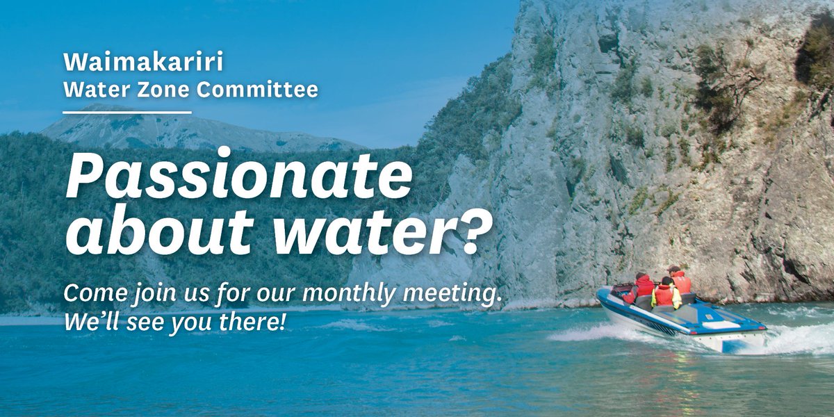 The Waimakariri Water Zone Committee will have its final meeting of the year this Monday. For full agenda see bit.ly/2zOKUoT