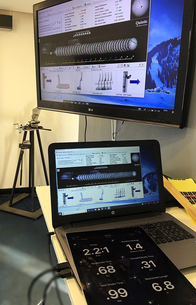 ClarkesPuttLab's tweet image. Putting lesson and a custom fitted @TaylorMadeTour Ardmore 2 in the Lab today with @BarryTaylorPGA using @Quintic_Sports Launch and @blastmotion sensor👨🏻‍💻📲🧠👀
