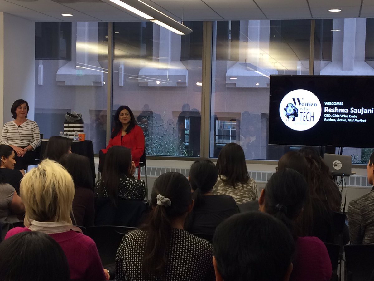 Inspiring chat with <a href="/reshmasaujani/">Reshma Saujani</a> and Sephora Women Who Tech + allies. #sephora