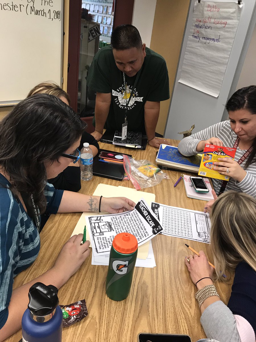 FHO Culture Team rocks Teacher Escape Team Builder! <a href="/VistaBlueprint/">Vista Unified</a>