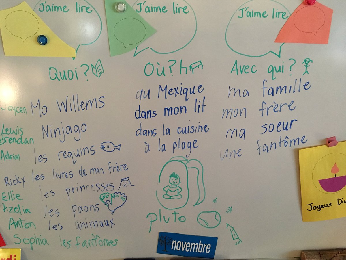 bourne_carrie's tweet image. On développe une identité de lecteur avec les maternelles de @david_harel @bridgebulldogs en parlant des livres qu’on aime, et où et avec qui on aime lire #sd38learn