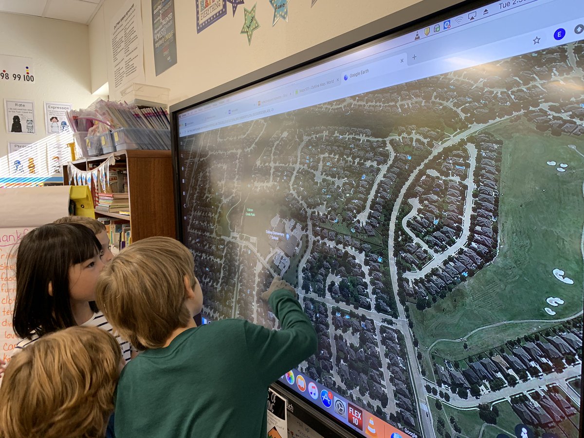 MrsTannersTweet's tweet image. Finding our place on the map. #MeOnTheMap #googleearth #ctecash @EddinsElem