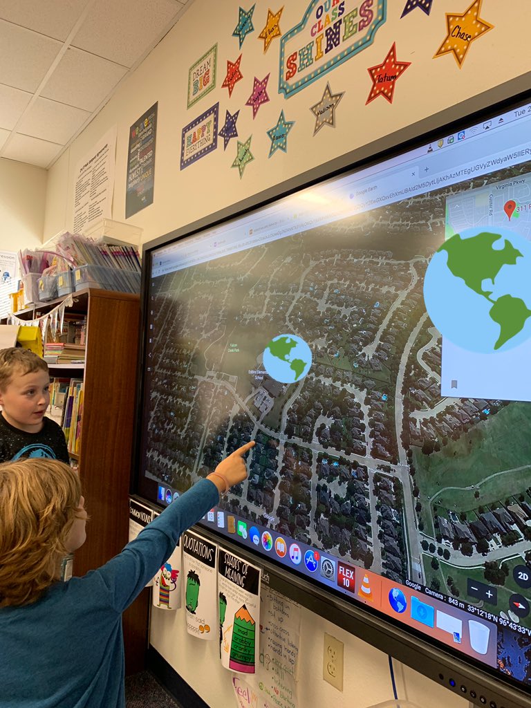 MrsTannersTweet's tweet image. Finding our place on the map. #MeOnTheMap #googleearth #ctecash @EddinsElem
