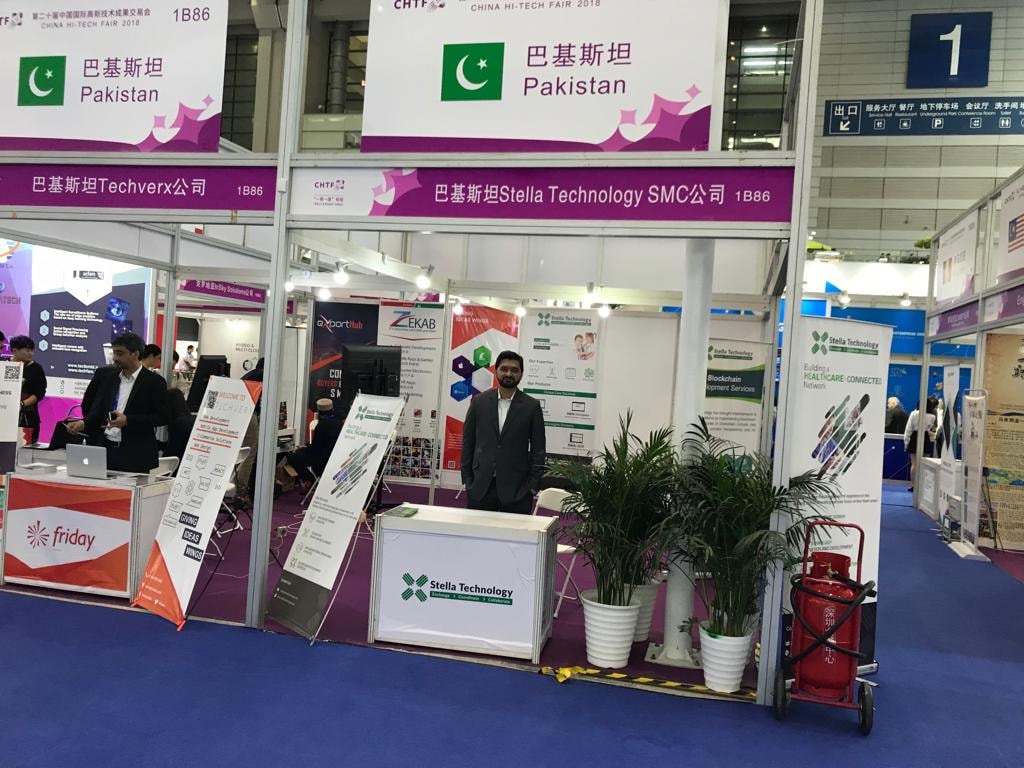 Stellatelemed's tweet photo. Stella Equinox is exhibiting at China Hi-Tech Fair 2018 in Pakistan pavilion and showcasing our renowned state of art product among the locales and the international entities :)
#CHTF2018 #Blockchain #Healthcare #HealthcareIT #BlockchainTechnology #Telehealth #Telemedicine https://t.co/Rhv26eICDN