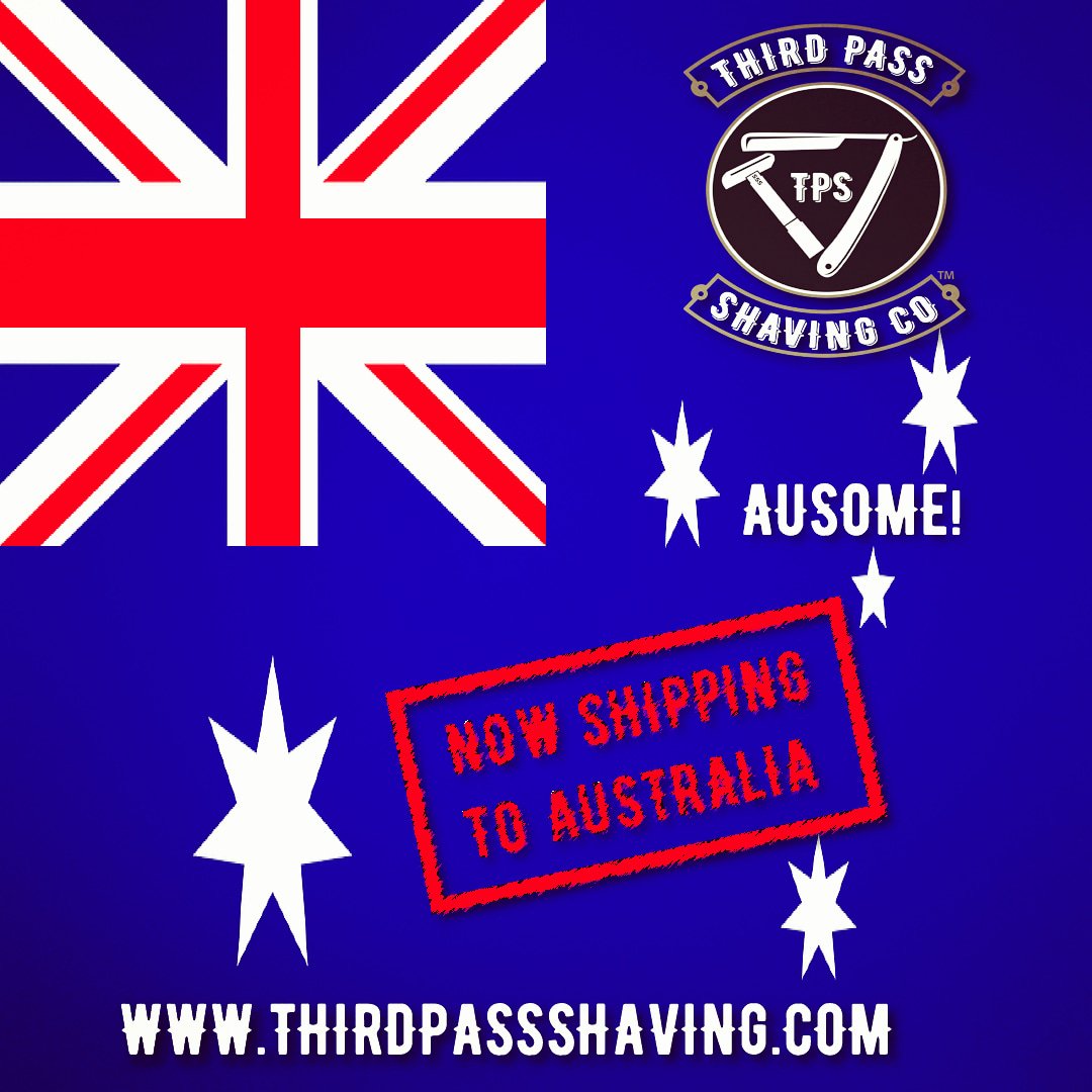 Welcome to the family Australia!!! Third Pass Shaving Co. is now shipping Down Under!
.
thirdpassshaving.com
.
#thirdpassshaving #thirdpassshavingco #welcome #australia #shipping #downunder #gentlemenscollection #heroscollection #handmade #shavingsoap #wetshave
