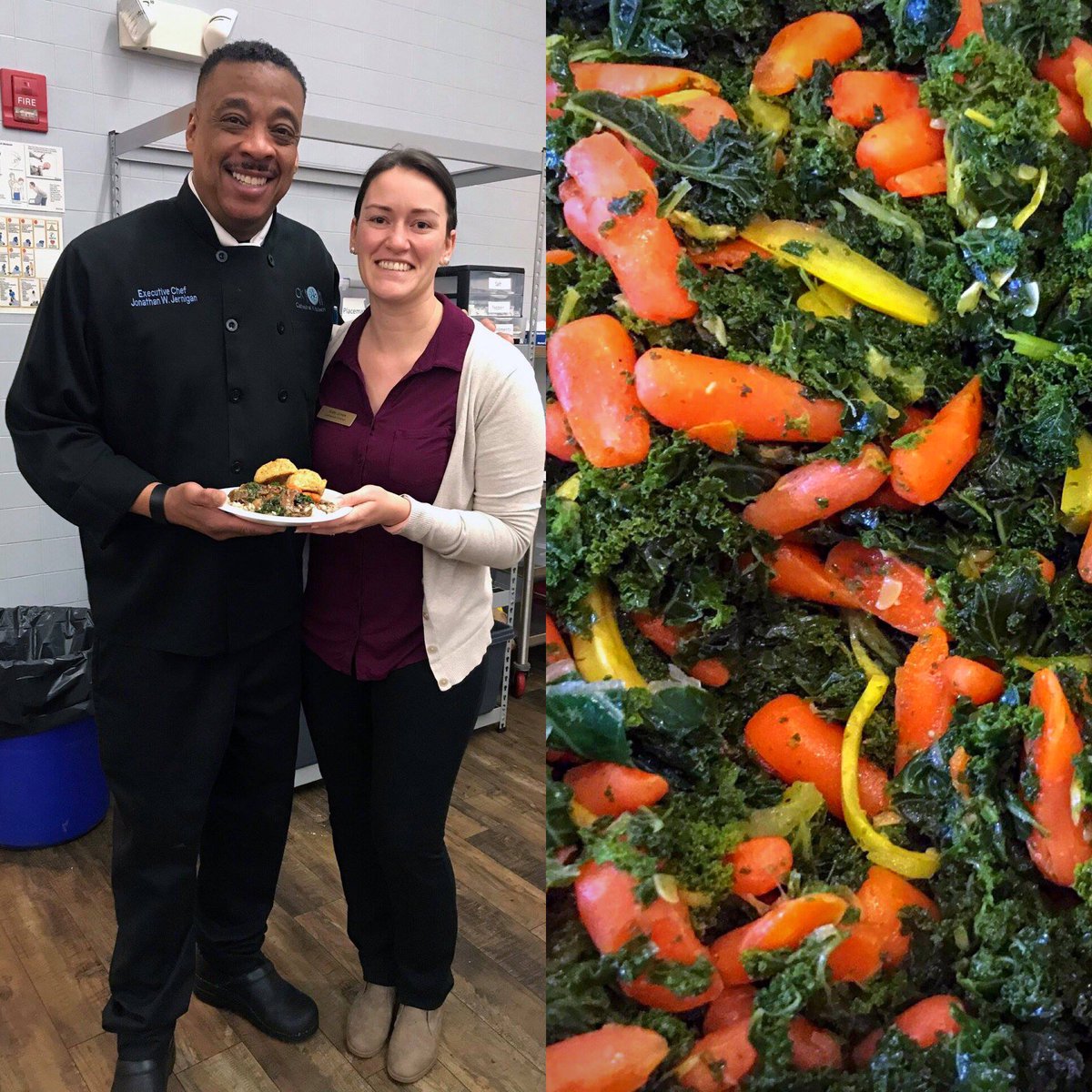 “Kale is a nutrition powerhouse—packed with Vitamin A, Vitamin C, Vitamin K, calcium, fiber, protein, iron, antioxidants. Eating kale and other dark, leafy greens is a great way boost your immune system over the cold winter months!” 
#NutritionTipTuesday #KaleYeah #EatMoreVeggies