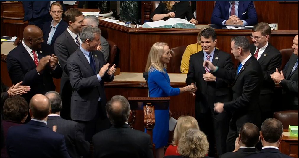 tsyang27's tweet image. .@marygayscanlon just sworn in. She's the first of four incoming women to join PA's all-male congressional delegation.