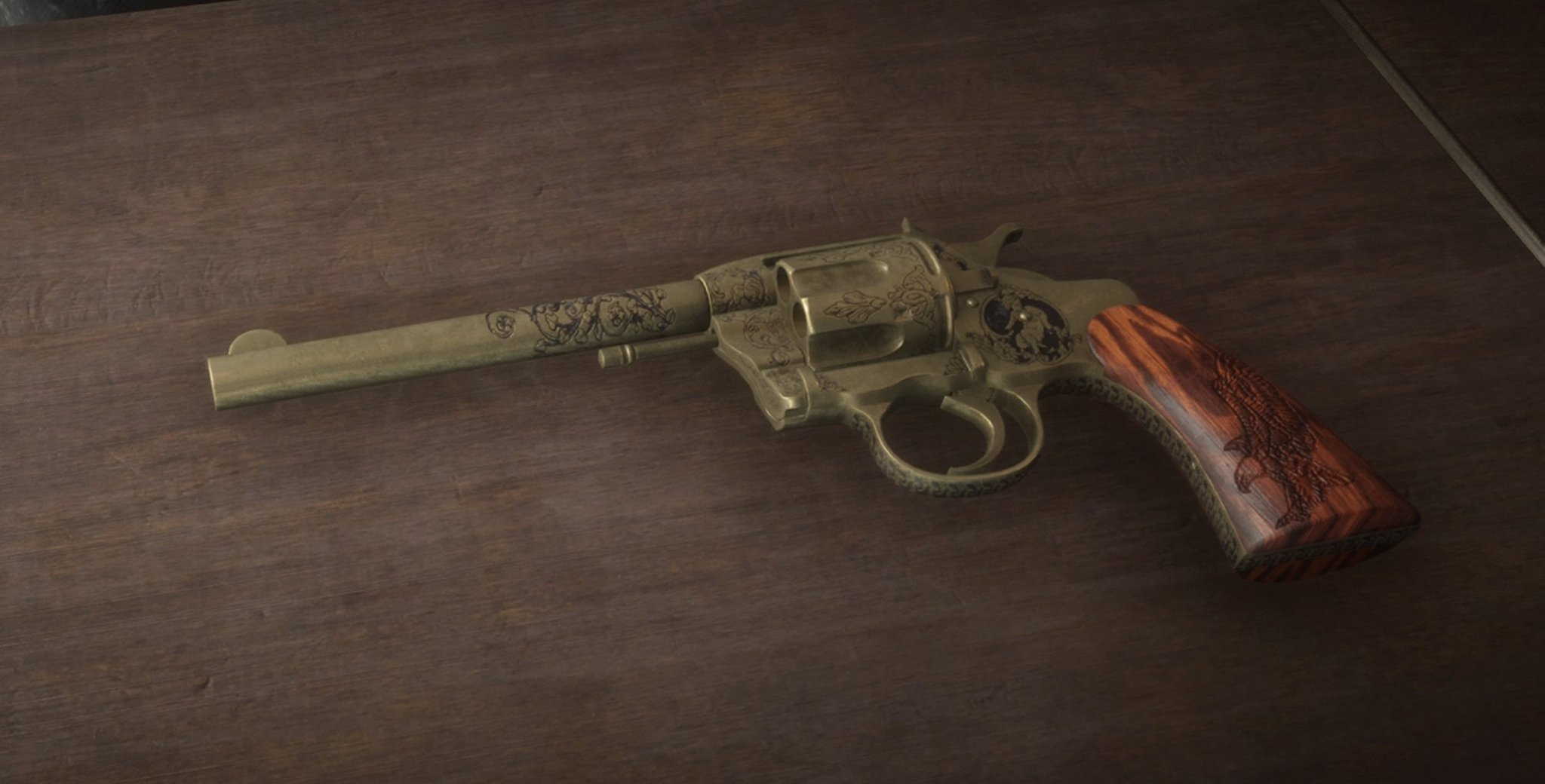 マディガン ベリック Ps4share レッドデッドリデンプション２ Rdr2 Reddeadredemption2 武器 黄金銃 悪趣味の極み 装飾付黄金銃 どこぞのダンボール蛇さんからは何のタクティカルアドバンテージもないと説教されるであろうが少なくとも使用者の戦意は