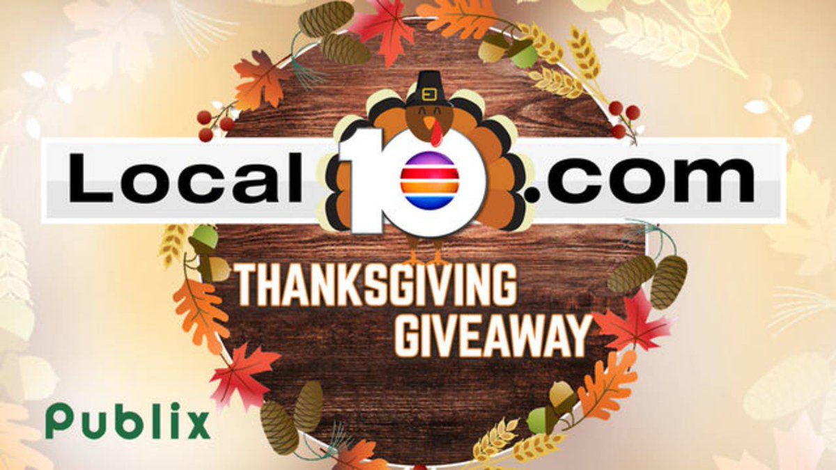 Win a $100 @Publix gift card in the Local 10 Thanksgiving Giveaway. Enter now! bit.ly/2yY6cRs?utm_so… https://t.co/93QLnIps2D