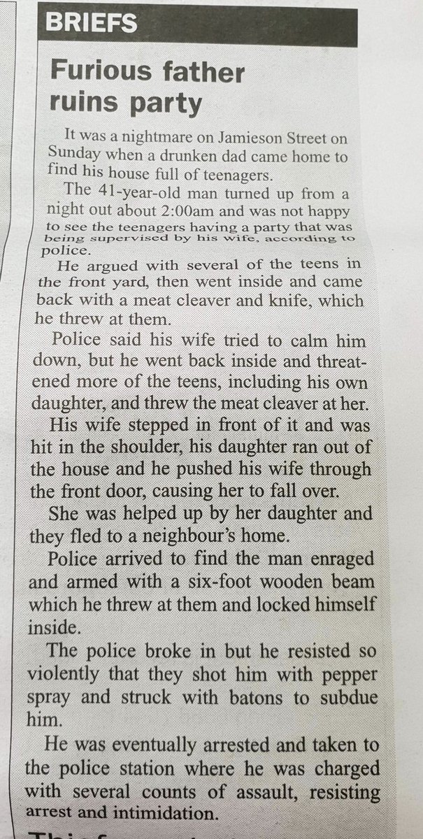 It’s no wonder Broken Hill has one of the highest rates of domestic violence in NSW when the local paper characterises a terrifying attack like this as a grumpy dad “ruining” his kid’s party