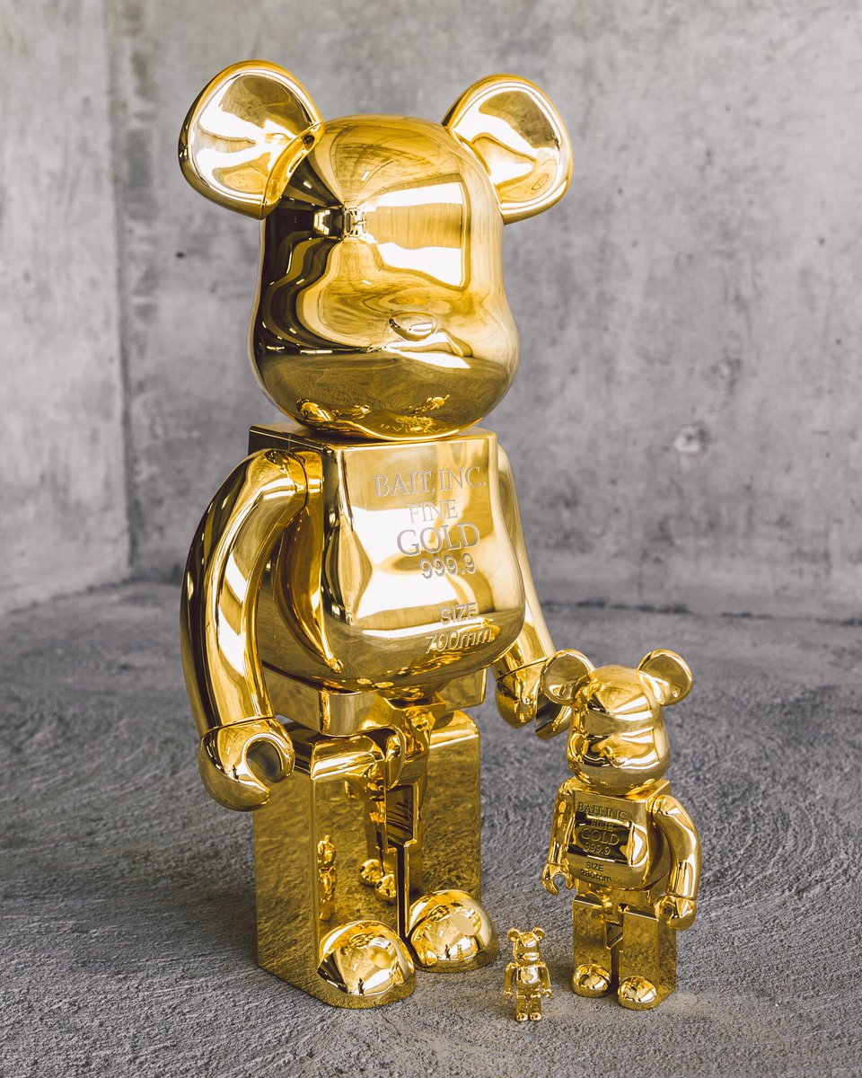 bearbrick 1000 gold