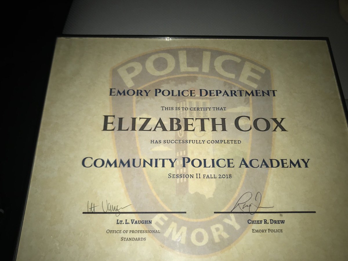 Thanks @EmoryPolice for a great experience!