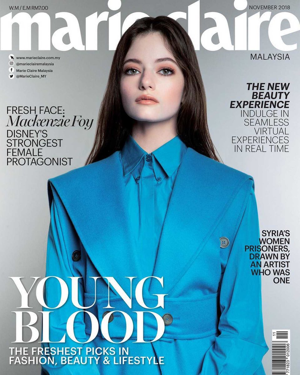 MintMovie's tweet photo. น้องแม็คเคนซี่ ฟอย (Mackenzie Foy) ที่หลายคนมักจำเธอในบทบาทหนูน้อยเรเนสเม่จากทไวไลท์ ถ่ายแบบลงนิตยสาร marie claire ของมาเลเซีย ผลงานภาพยนตร์ล่าสุดตอนนี้คือ #DisneysNutcracker ในบทเจ้าหญิงคลาร่า ที่เข้าฉายแล้ววันนี้ #NutcrackerTH #MovieTwit https://t.co/wqP636gmyj